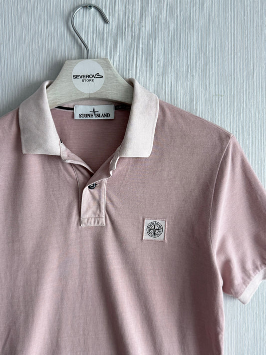 Stone Island Pink Polo T-shirt