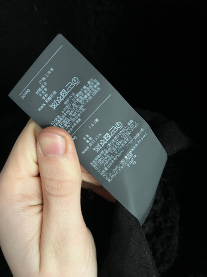 Zegna Black Suede Lamb Leather Shearling Coat Mens Parka Jacket