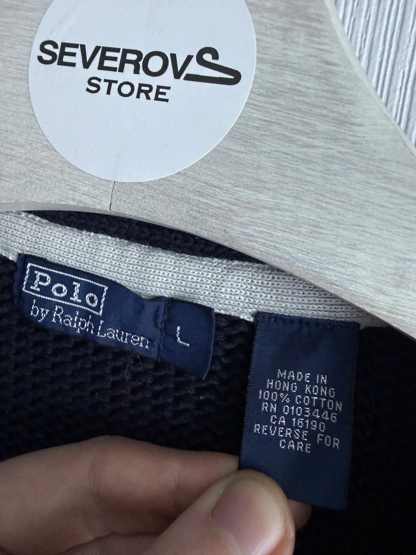 Polo Ralph Lauren Vintage 90s Big P Logo Sweater