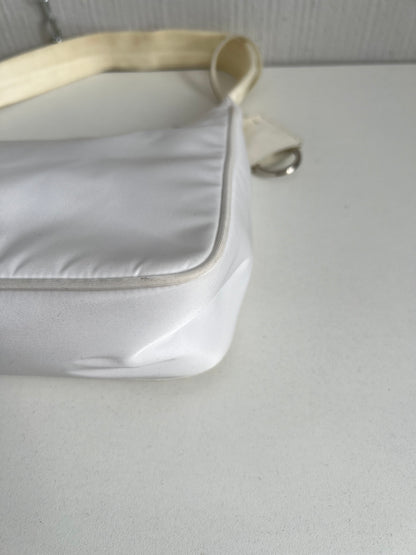 Prada Re-Edition 2000 White Shoulder Bag
