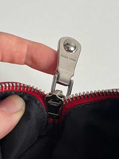 Miu Miu Matelasse Red Leather Shoulder Bag