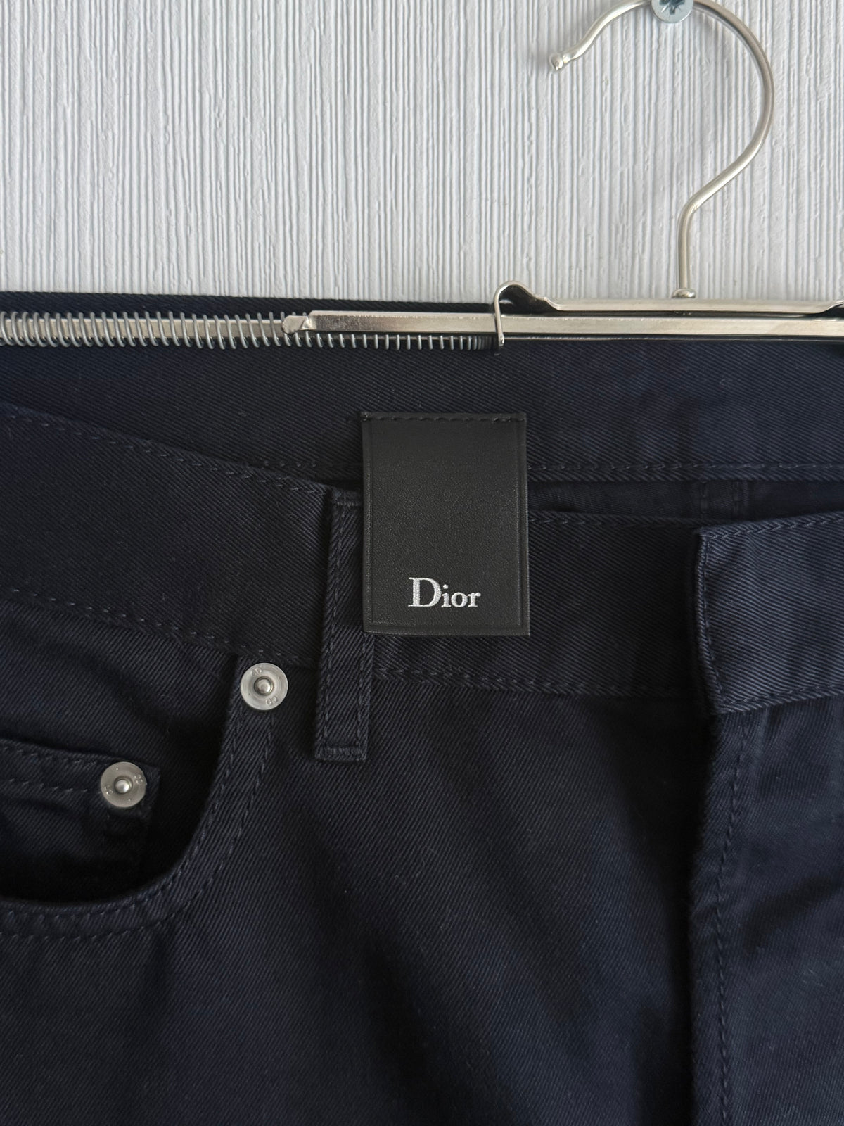 Dior Homme Trousers in navy cotton