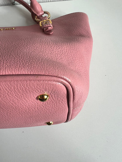 Miu Miu Tote Pink Leather Handbag Bag