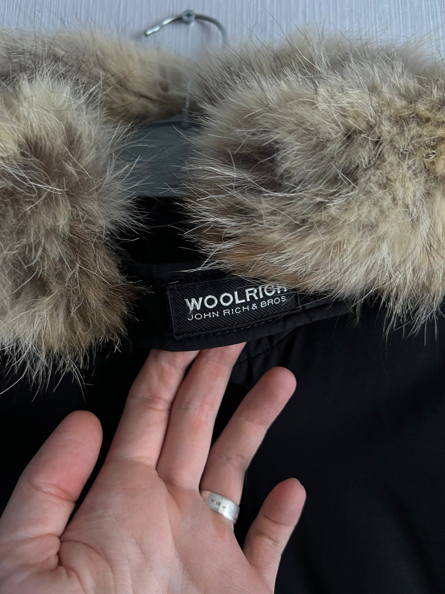 Woolrich Arctic Parka with a fur-trimmed hood