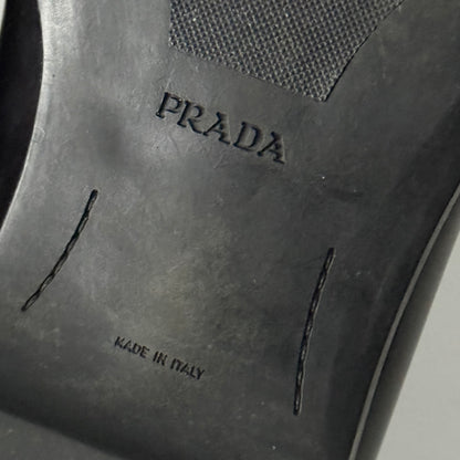 Prada Triangle-logo Leather Loafers