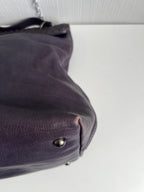 Bottega Veneta Purple Intrecciato Leather Tina Top Handle Bag