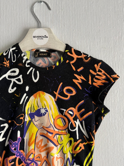 Gianni Versace Iconic Donatella Grafitti Vintage T-shirt