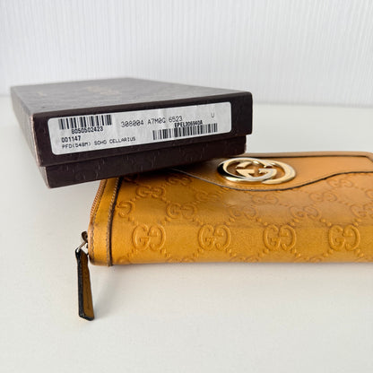 Gucci Sukey Interlocking GG Long Leather Wallet