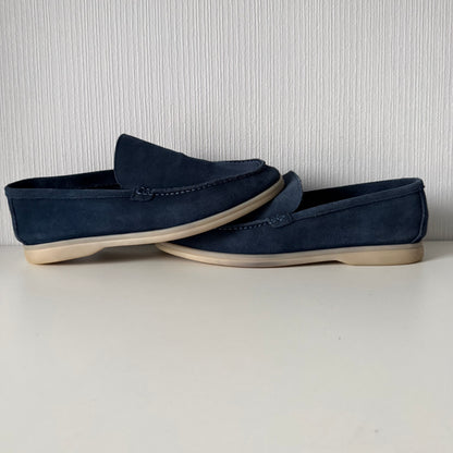 Loro Piana Summer Walk Suede Loafers Mens Shoes