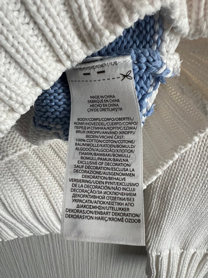 Polo Ralph Lauren American Flag Beach Women’s Sweater in White Ivory