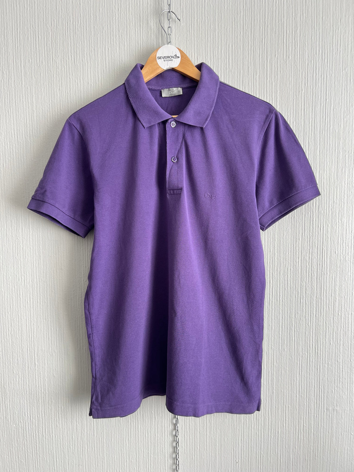 Dior Purple Cotton Mens Polo Shirt