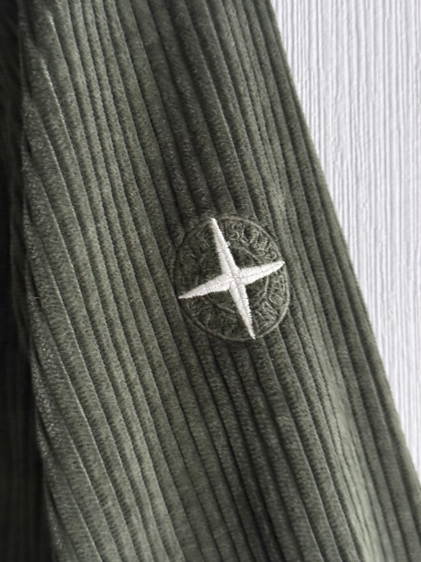 Stone Island AW21 Corduroy Khaki Overshirt
