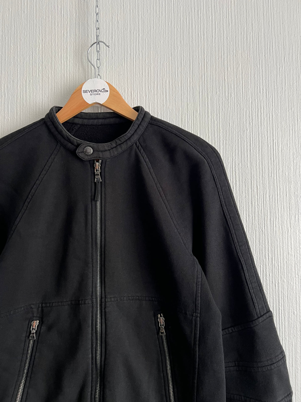 Prada Black Cotton Bomber Jacket