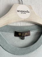 Loro Piana Logo Cotton Blue T-shirt