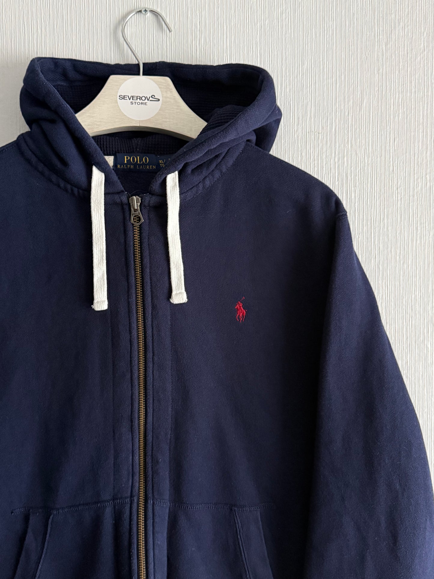 Polo Ralph Lauren Navy Cotton Zip Hoodie