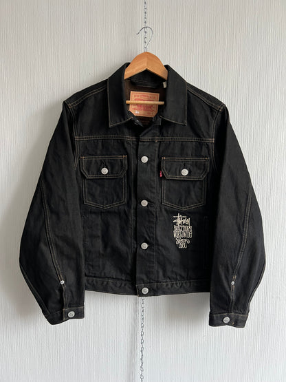 Stussy X Levis Black Denim Jacket Unisex