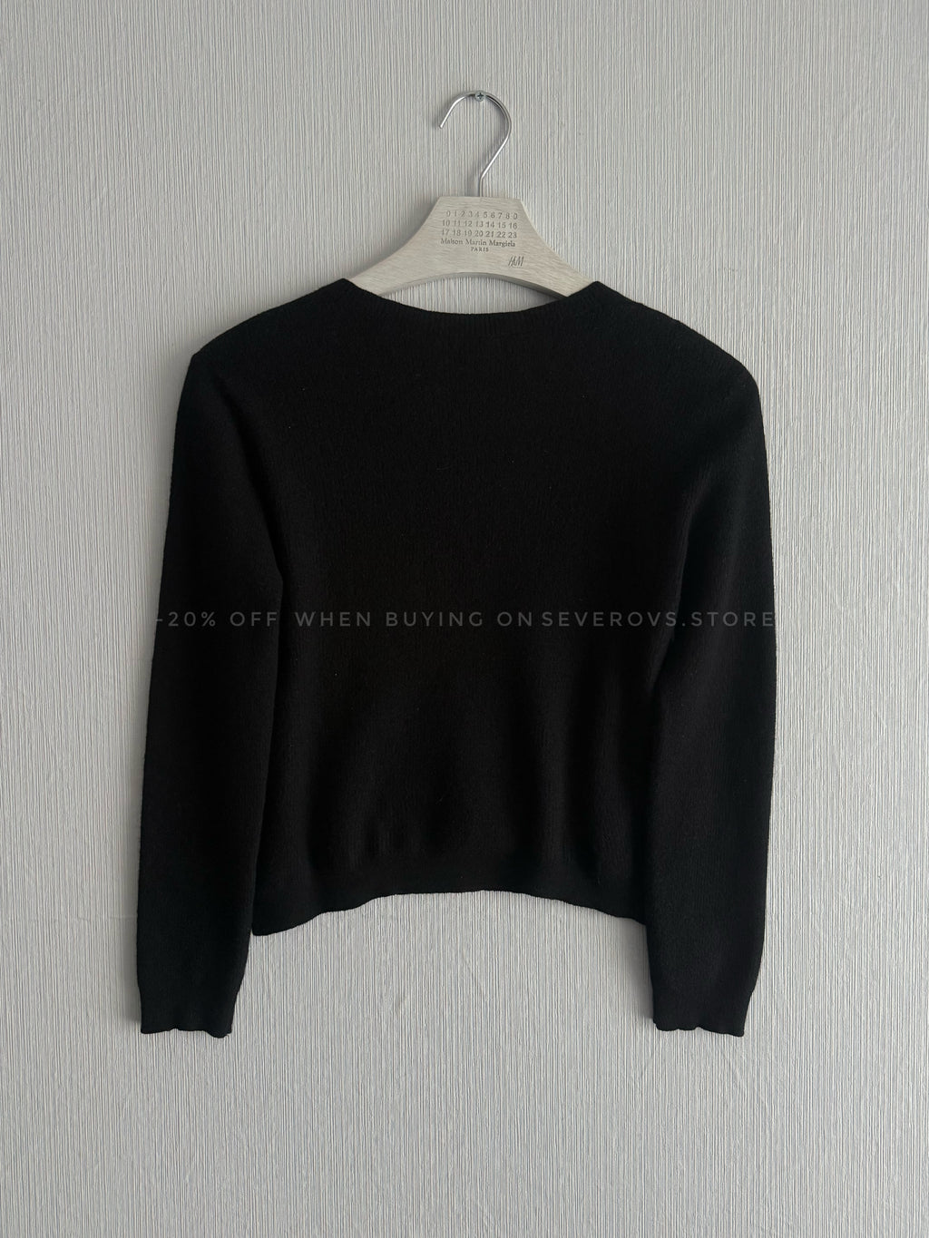 Chanel CC Black Wool Knit Sweater