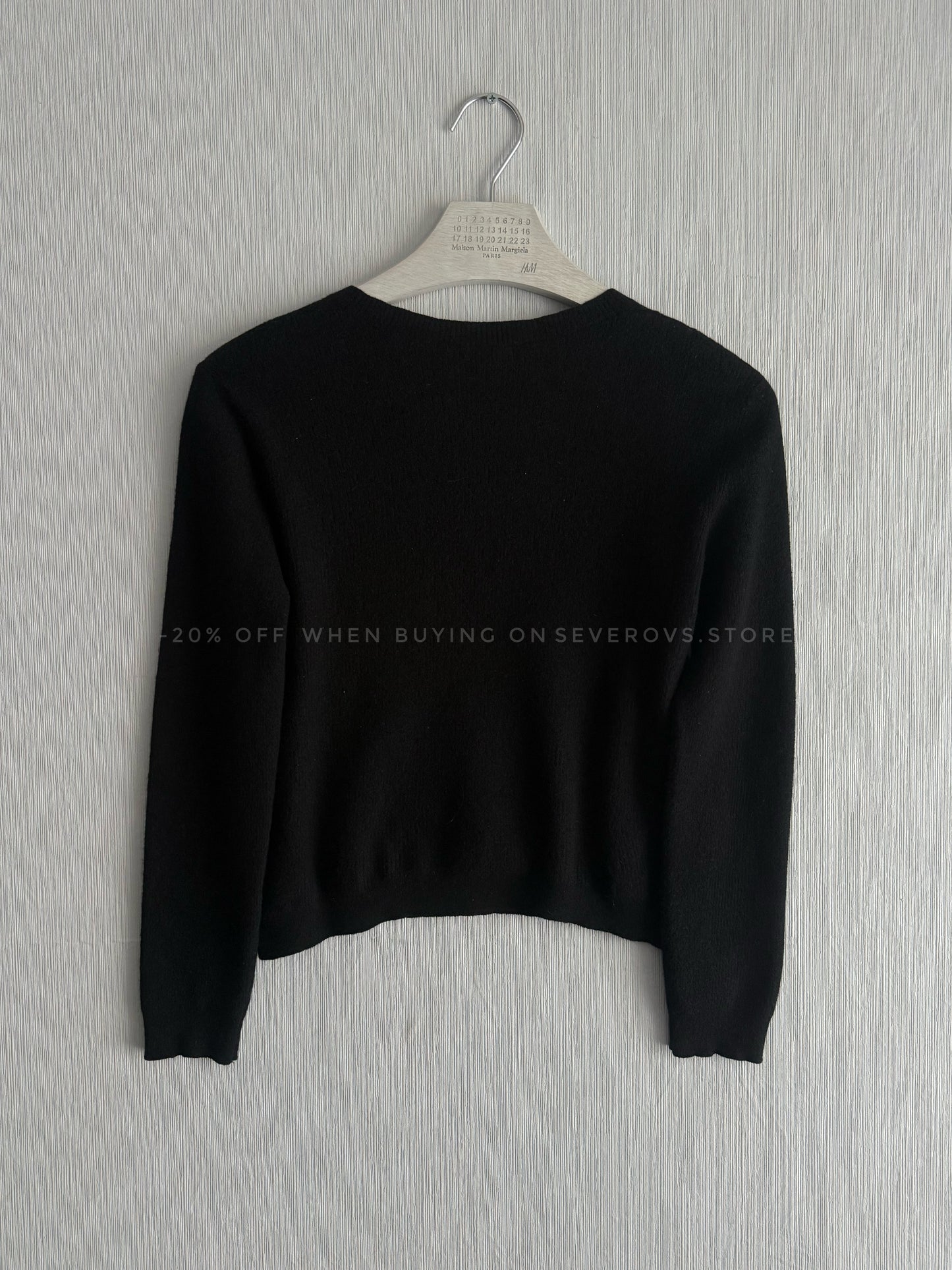 Chanel CC Black Wool Knit Sweater
