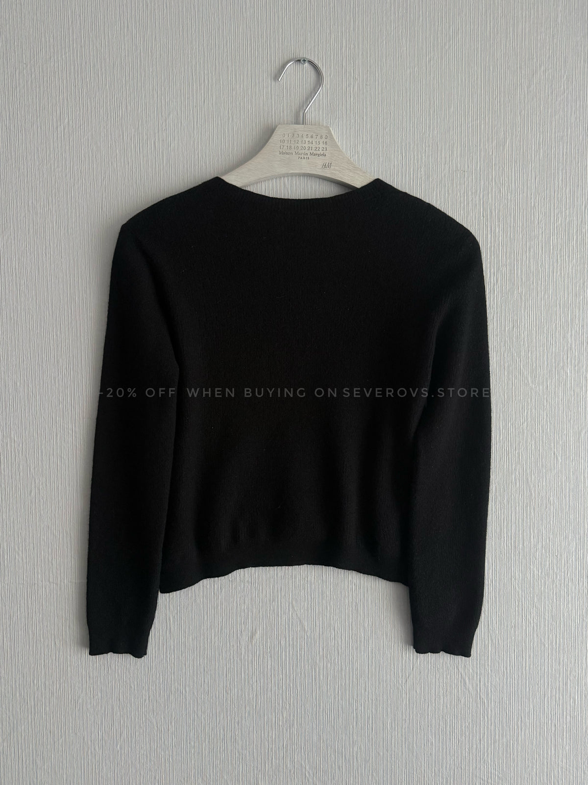 Chanel CC Black Wool Knit Sweater