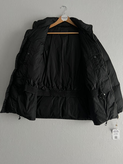 Prada Sport Red Tab Black Down Puffer Jacket