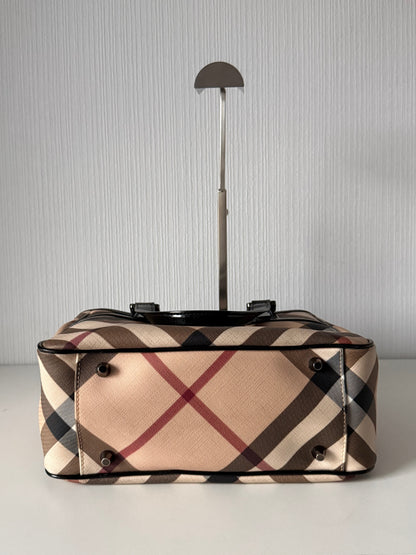 Burberry Supernova Check Emmy Tote Black