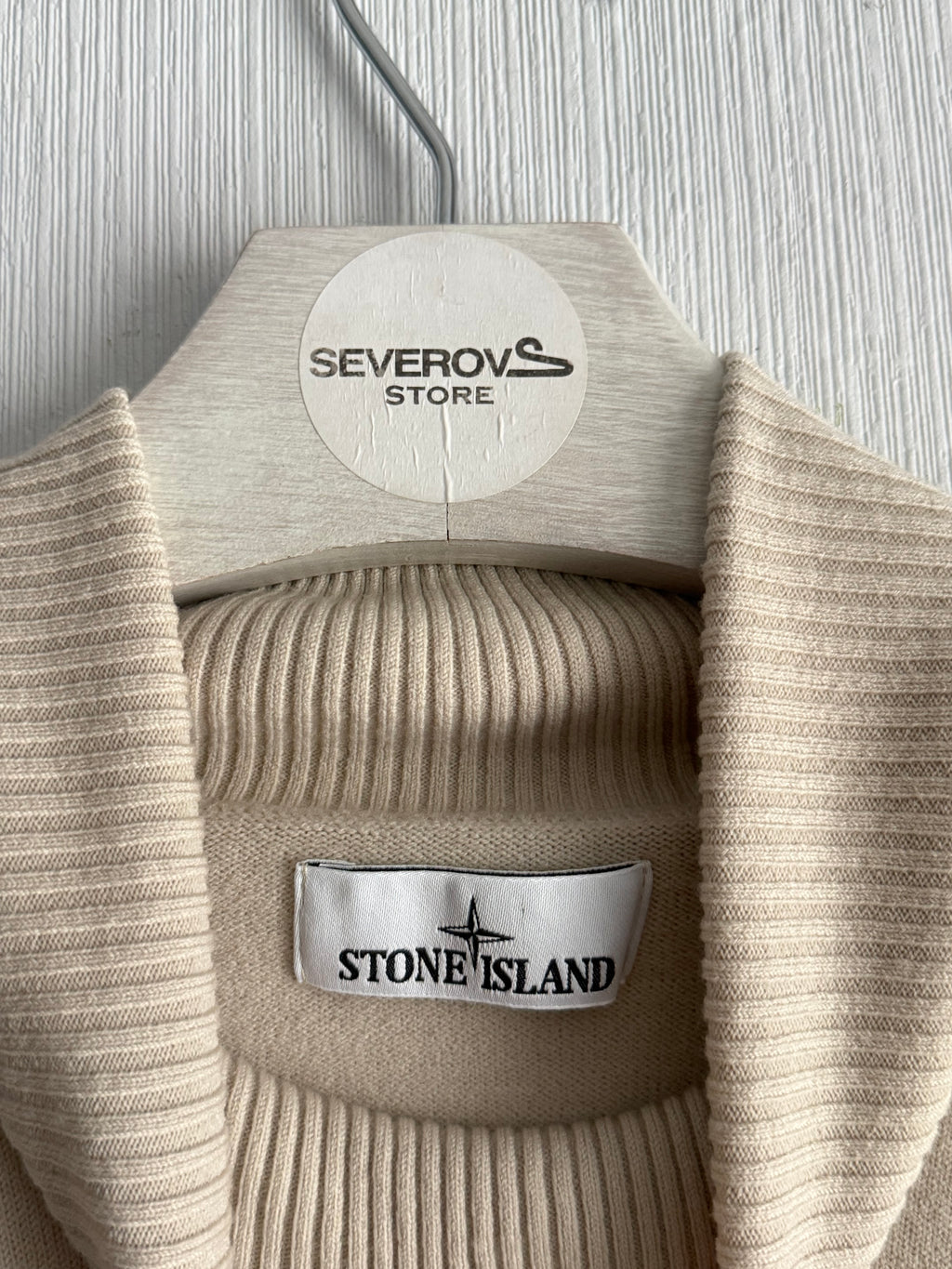 Stone Island AW23 Stretch Wool Turtleneck Knit Sweater