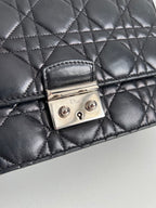 Christian Dior Black Cannage Quilted Miss Dior Clutch Bag