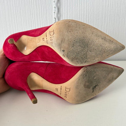 Christian Dior Red Suede Heels