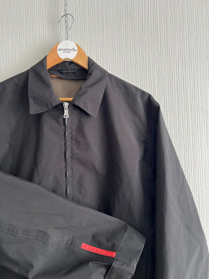 Prada Vintage Luna Rossa Red Tab Goretex Black Jacket