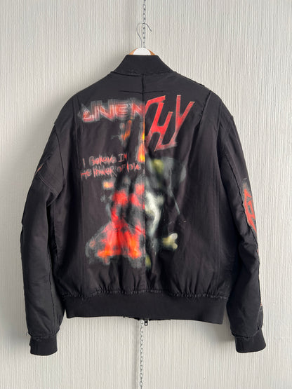 Givenchy FW16 Heavy Metal Printed Bomber Jacket