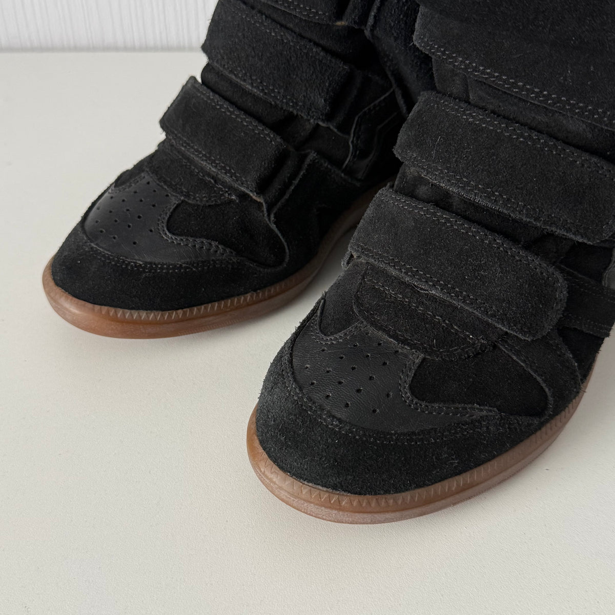Isabel Marant Bekett Black Suede Leather Trainers