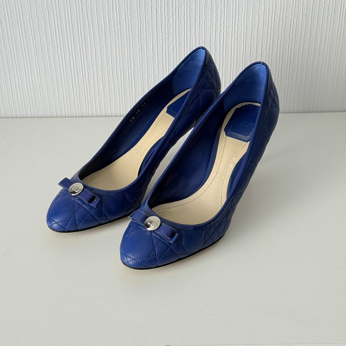 Dior Cannage Pumps Womens Leather Shoes