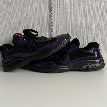 Prada America's Cup Violet Black Men's Sneakers