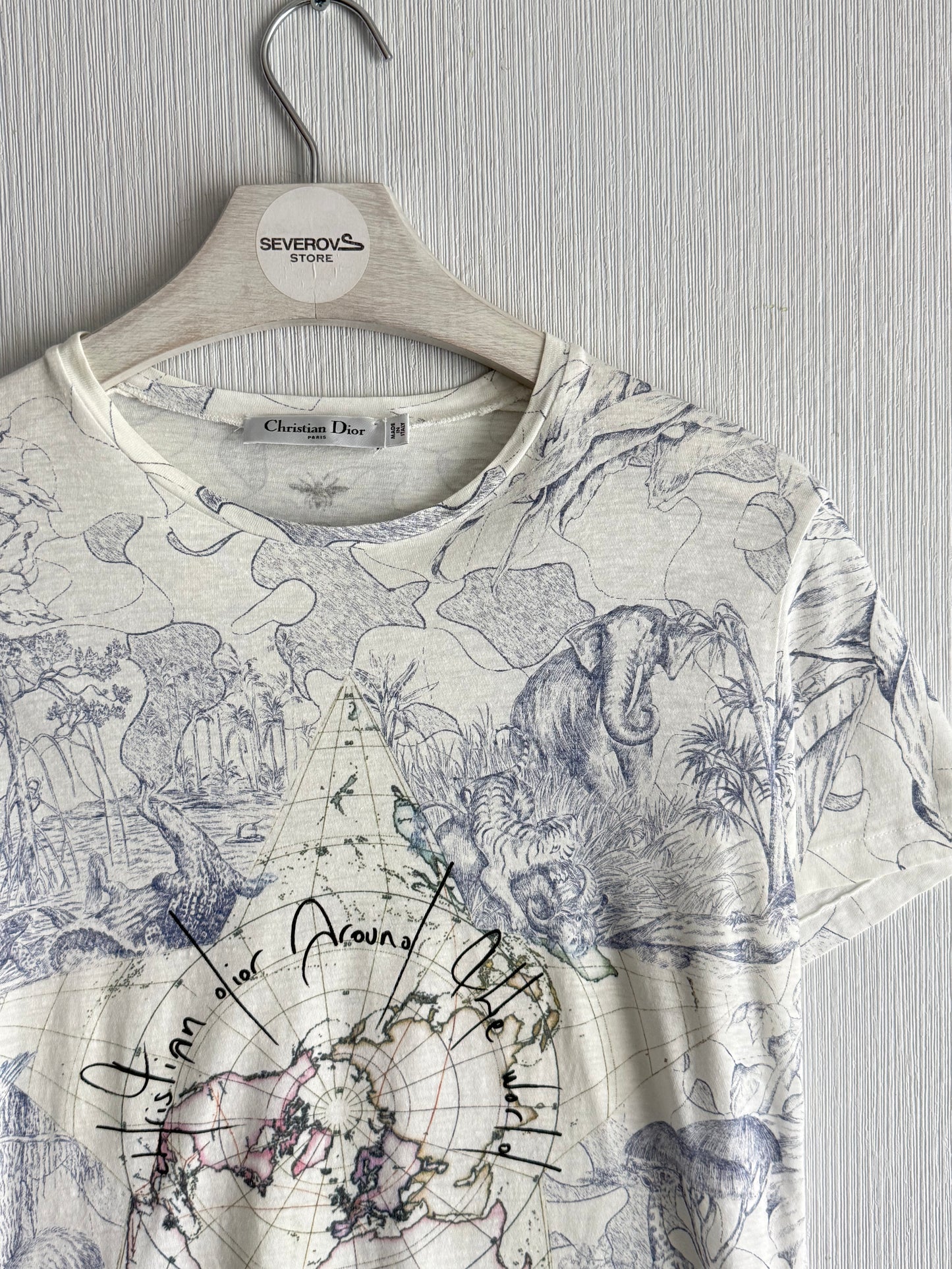 Christian Dior Around The World White T-Shirt