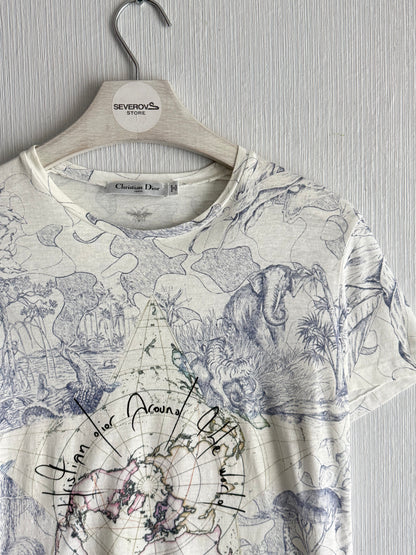 Christian Dior Around The World White T-Shirt