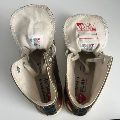 Comme des Garçons Play x Converse Chuck 70 Hi Top Multi Heart Women’s Shoes
