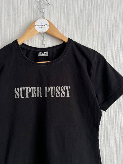 90s Vintage “Super Pussy” Women’s Black T-shirt