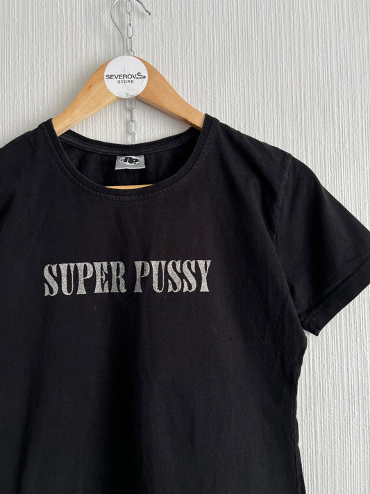 90s Vintage “Super Pussy” Women’s Black T-shirt