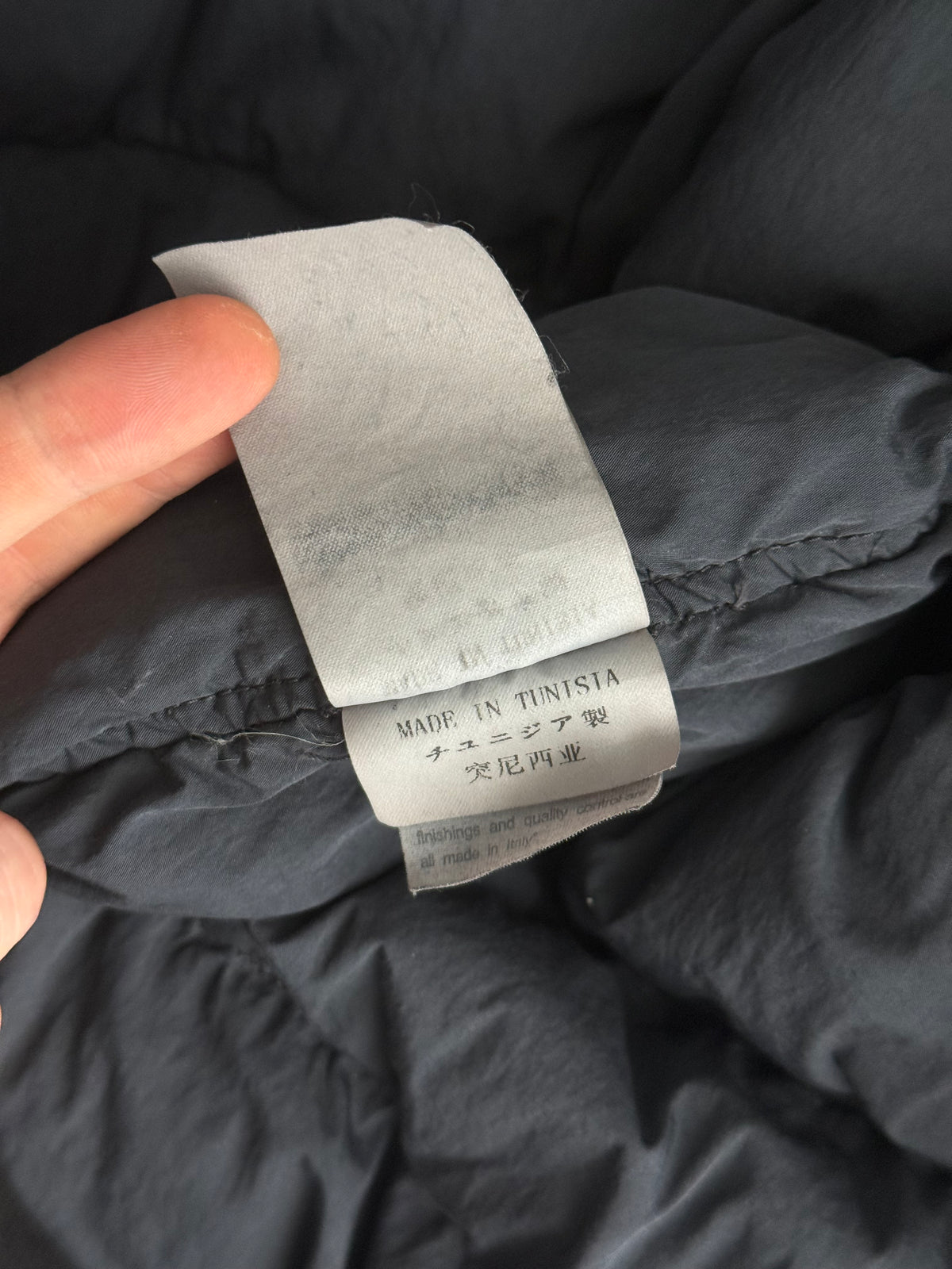 Stone Island AW11 Black Nylon Sheen Mens Down Jacket
