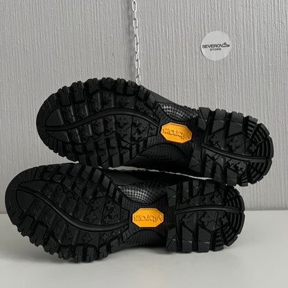 1017 ALYX 9SM x Roa Black Ostrich Hiking Boots