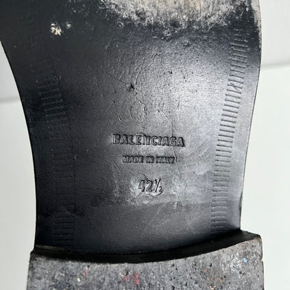 Balenciaga Spiked Derby Men’s Black Leather Shoes