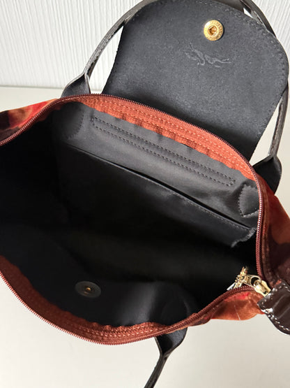 Longchamp Velvet Le Pliage Tote size S