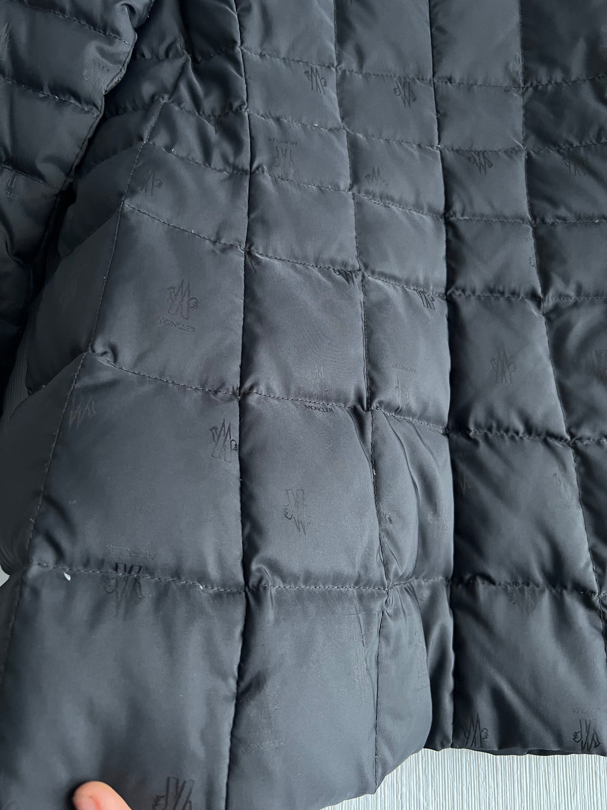 Moncler Multilogo Monogram Quilted Down Jacket