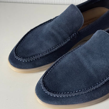 Loro Piana Summer Walk Suede Loafers Mens Shoes