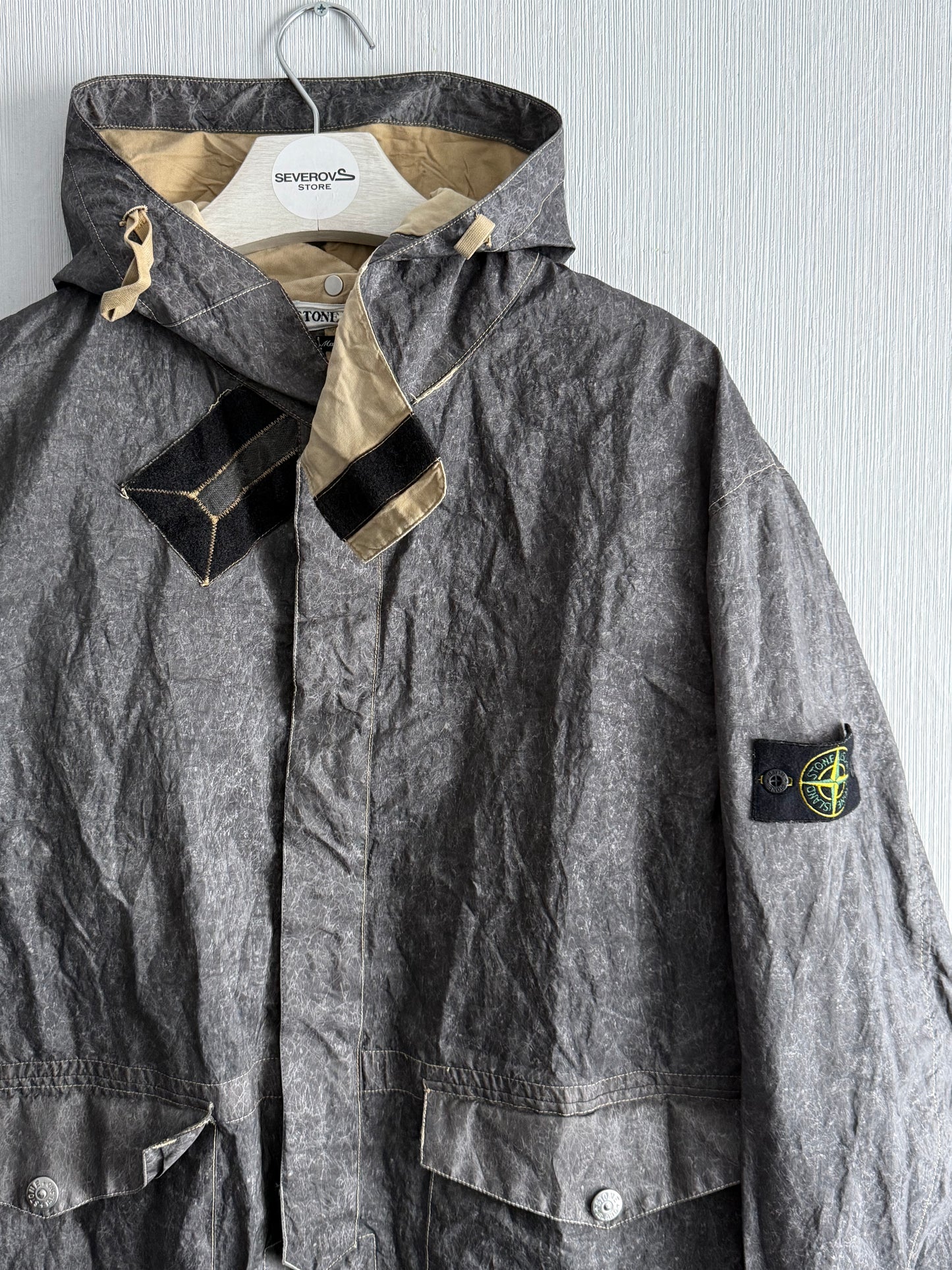 Stone Island SS02 Laminated Webbing “Paper” Jacket