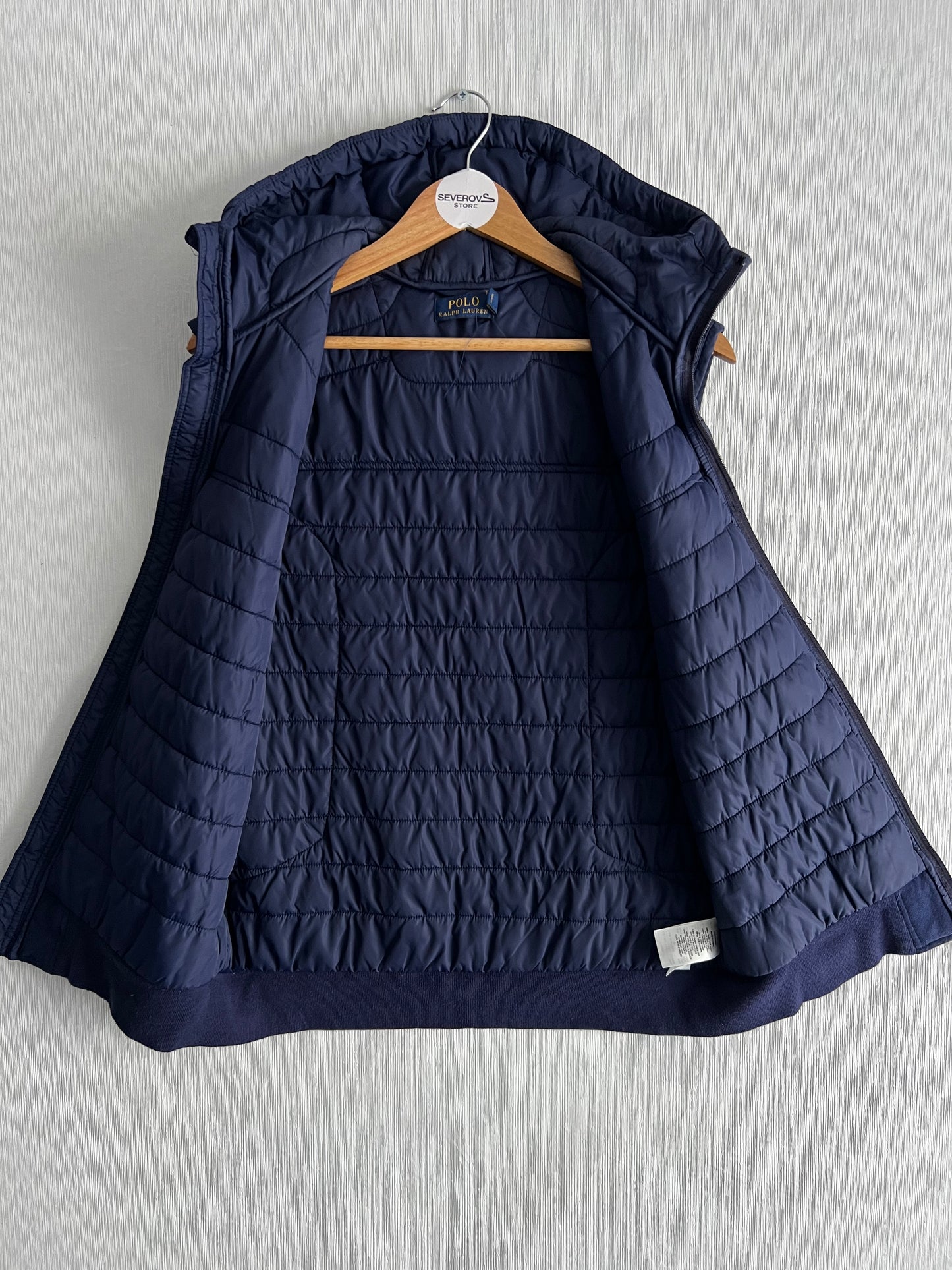 Polo Ralph Lauren Blue Quilted Hooded Vest