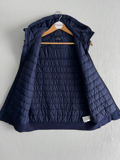 Polo Ralph Lauren Blue Quilted Hooded Vest