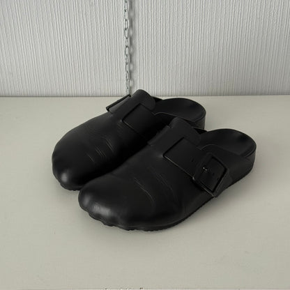 Balenciaga Sunday Black Leather Mules