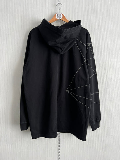 Rick Owens Embroidered Geometric Stitch Hoodie SS19 Babel