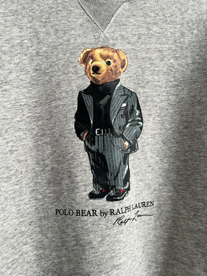 Polo Ralph Lauren Tux Bear Men's Grey Cotton Sweatshirt